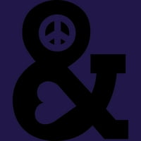 Мир И Љубов Јуниори Виолетова Графичка Маичка-Дизајн Од Луѓе М