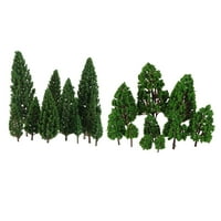 Зелено мини дрво постави сценографија Архитектонски пејзаж модел дрвја