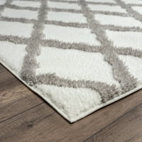 Обединети ткајачи на Америка Квинсленд Геометриски, модерен килим со рачно изработена област, 7,83 '10,5'