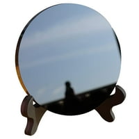 Постави Обсидијан Огледало Обсидијан Огледало Со Штанд Медитација Декорација За Спална Соба Дневна Соба