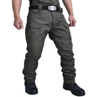 Машки Панталони синдис Еластични Панталони За Половината Дното На Средината На Половината Џогер Карго Панталони Лесна Армија
