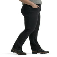Lee® Women'sенски плус ултра лу -удобност со Fle Motion Straight Leg Jean