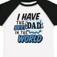 Инктастично имам најдобриот татко на светот маица за девојчиња за девојче девојче