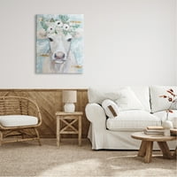 Stuple Industries Country Catter Cow Breath Brush Cronwons Brushstrokes Canvas wallидна уметност, 40, дизајн од Мекензи Кисел