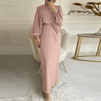 Umn Издувам Ракав Муслимански Фустан Жени Абаја Кафтани Секојдневни Вечерни Фустани Жена Дубаи Ислам Долга Облека Исламска Облека