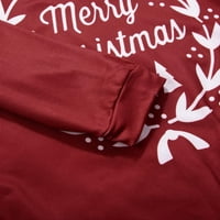 Сафуни Бебе Семејство Појавување Пижами Поставува Облека, Празнична Божиќ Дедо Мраз Повик Долги Ракави Круг Вратот Блузи И Опуштени