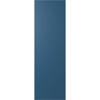 Ekena Millwork 12 W 37 H True Fit PVC Diagonal Slat модерен стил фиксирани монтирани ролетни, престолнини сини
