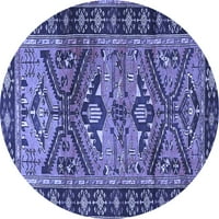 Ахгли Компанија Затворен Круг Персиски Сини Традиционални Површина Килими, 4 ' Круг
