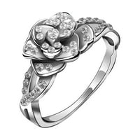 ксинкингхао исклучителна комеморација прстен жени ангажман свадба накит додатоци подарок сребро 6