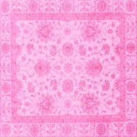 Ахгли Компанија Внатрешен Правоаголник Ориентални Розови Теписи За Модерна Област, 5'8'