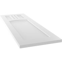 Ekena Millwork 15 W 74 H TRUE FIT PVC San Miguel Mission Style Fixed Mount Sulters, недовршени