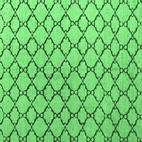 Агли Компанија Внатрешна Правоаголна Решетка Смарагдно Зелена Современа Површина Килими, 4 '6'