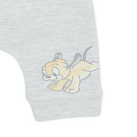 Disney Baby Wishes + Dreams Layette Mickey and Puppies Set Подарок за туширање, 9-парчиња, големини NB-12M