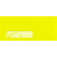 Luxpaper коверти на прозорецот, 1 2, електричен жолт, 250 пакет