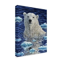 Трговска марка ликовна уметност „сликарство на поларна мечка“ платно уметност од effеф Тифт