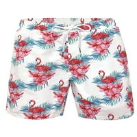 Машки Летни Кратки Панталони Врвки За Пливање Мрежести Облоги Шорцеви За Плажа Хавајски Дно Тренингот Стилот НА Облека ЗА Плажа