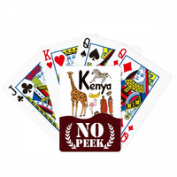 Кенија Национален симбол Обележје Шема Ѕиркаат Покер Картичка За Играње Приватна Игра