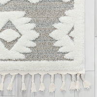 Добро ткаен Салем Адисон племенски марокански дијамант шема беж високо-ниска текстура 7'10 9'10 килим